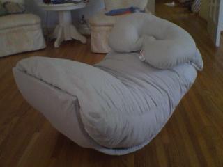 PotteryBarn Oatmeal colored "Retro Rocker"