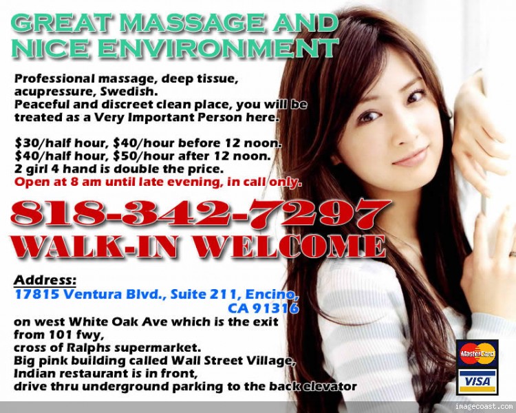  Getting both mental and physical tranquility by an excellent massage  (__________encino^^^^((818~34